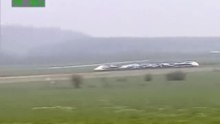 Fastest Train 574 km per hour  - watch the top left speed