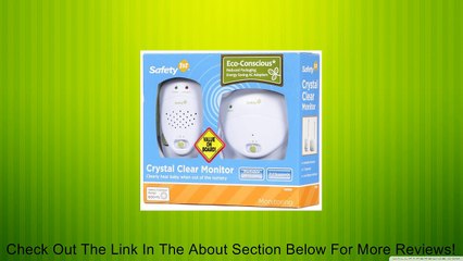 Safety 1st Crystal Clear Baby Monitor, White Review