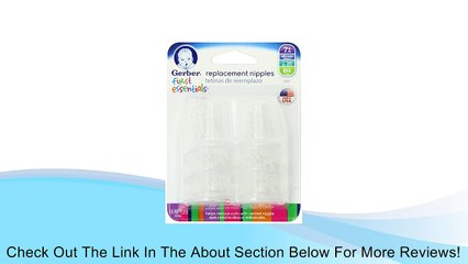 Gerber First Essential 6 Pack Silicone Nipples Review