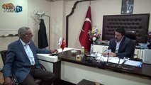 Anadolu Basın Birliği Başkanı ali Rıza Aydemir Ağrı Belediyesi Eş Başkan Yardımcısı Halef Kekliği Ziyaret Etti
