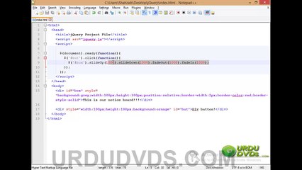 8.Stop and Delay - jQuery Urdu Tutorials