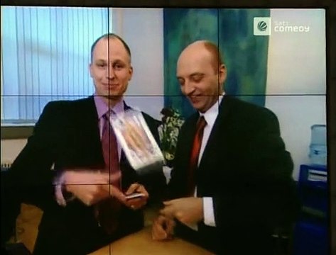 Die Harald Schmidt Show - 0906 - 2001-04-05 - Robert Skuppin & Volker Wieprecht, Boris Becker, Wer wird Millionär