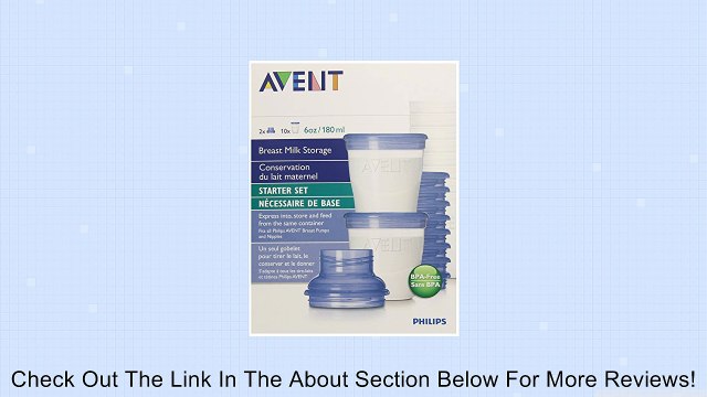 Philips Avent BPA Free Breast Milk Storage Starter Set, Clear, 6 Ounce, 10 Count Review