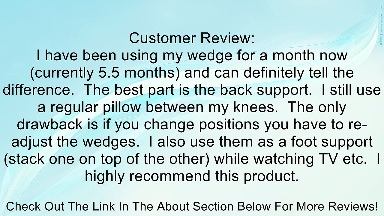 Best Rest Dual Pregnancy Wedge by Leachco Pattern: Denim Review