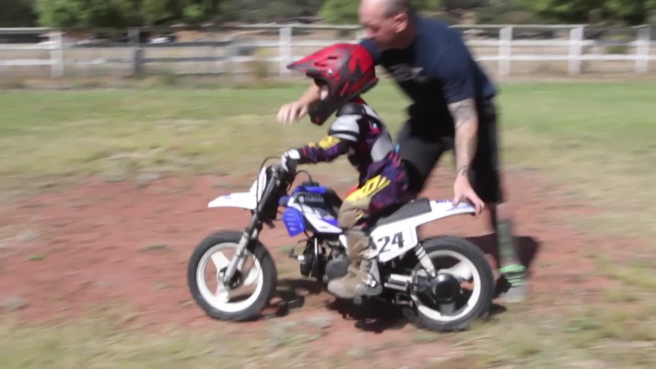 First Ride On The Yamaha PW50