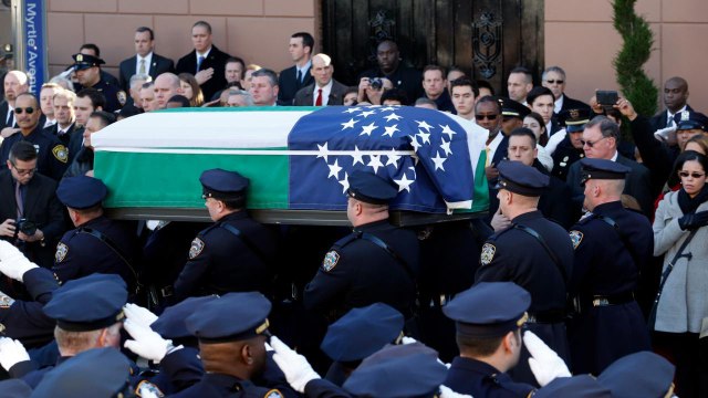 Biden, de Blasio, and Cuomo Eulogize Slain NYPD Officer