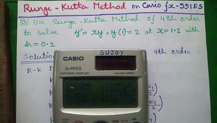 Runge Kutta Method Easily Explained + Trick on Casio fx-991ES Calculator!