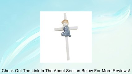 Elegant Baby Hand Painted Wall Hanging Porcelain Cross Boy Review
