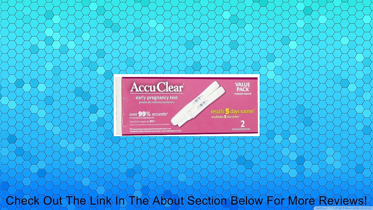 Accu Clear Early Pregnancy Test - 2 Ea Review