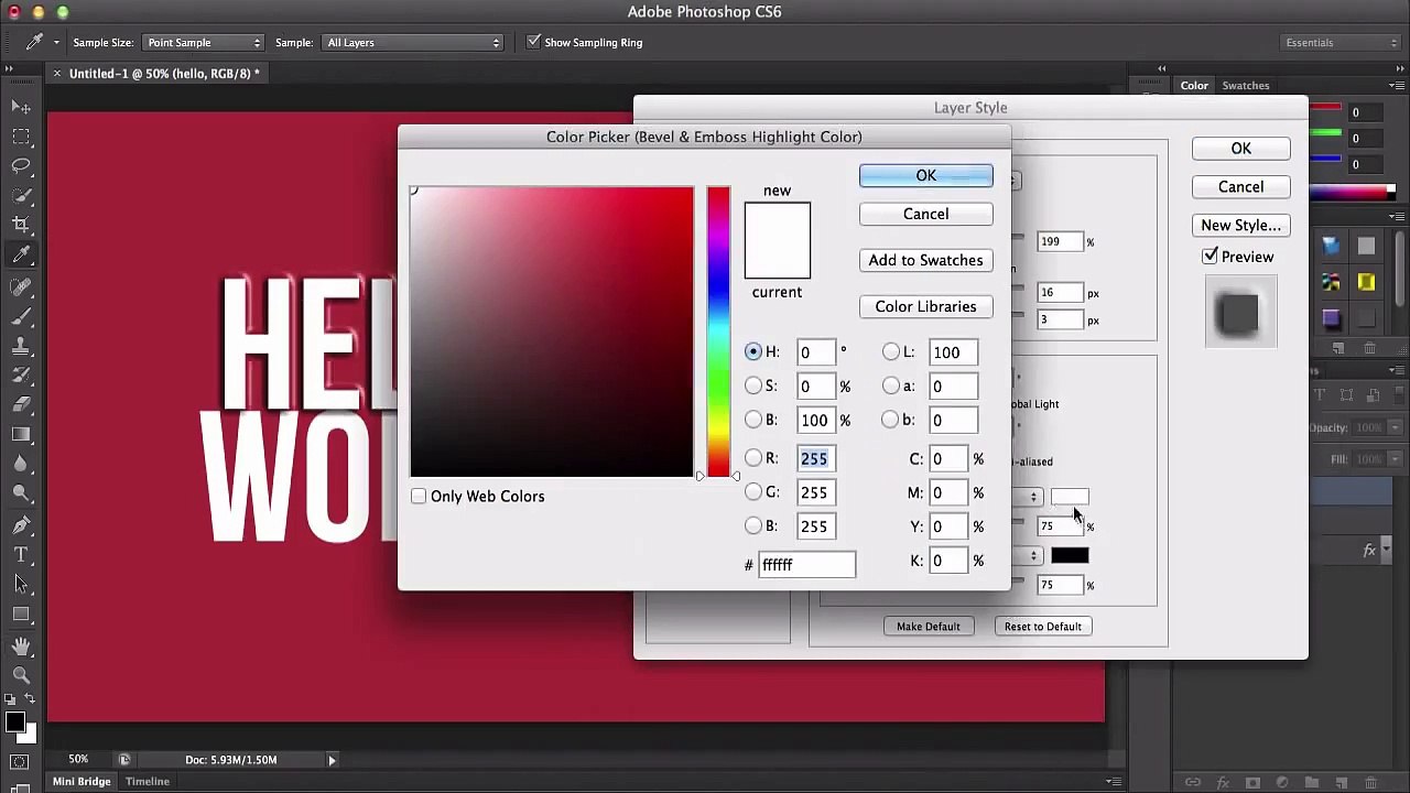 Adobe Photoshop for Beginners-Lesson for Layer-Styles