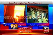 MQM Founder & Leader Altaf Hussain Beeper on ARY News expressed concern over fire in Old Haji Camp Karachi - 28 Dec 2014