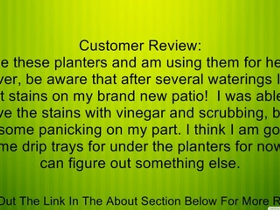 Toscana Metal Planters (Set of 2) Review