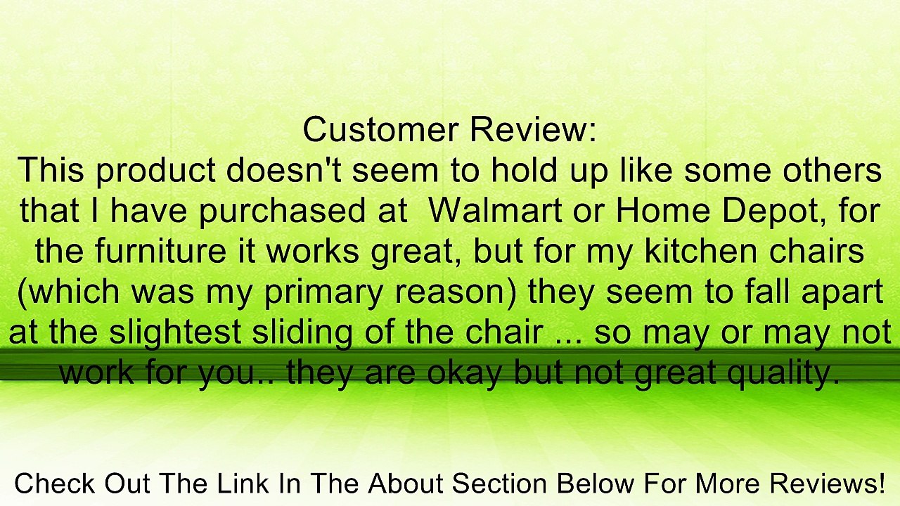 Junipers Assorted Furniture Felt Floor Protector Pads, Pack of 152 - Black Review