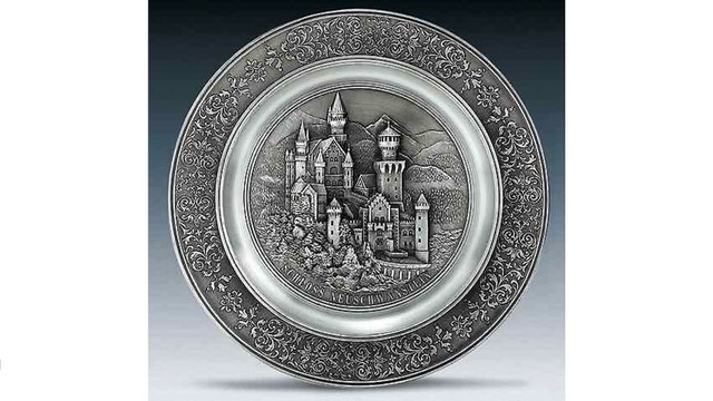 Artina SKS Тарелка декоративная из олова Artina SKS 10084