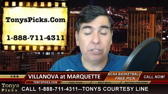 Marquette Golden Eagles vs. Villanova Wildcats Free Pick Prediction NCAA College Basketball Odds Preview 2-21-2015