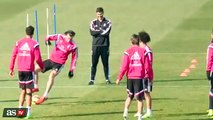 Real Madrid: Gareth Bale y una caída que provocó varias risas entre sus compañeros (VIDEO)