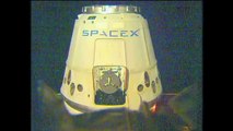 Dragon Spacecraft Connects to the International Space Station