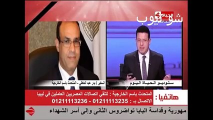 انفعال المتحدث باسم خارجية الانقلاب وسب الدين على الهواء