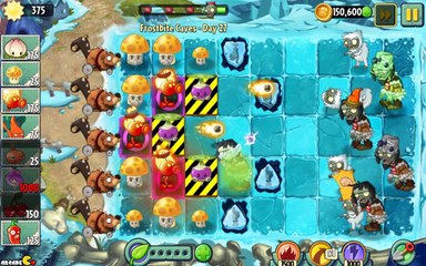 Plants vs Zombies 2  Frostbite Cave Part 2 Day 27 Rotobaga In Danger!