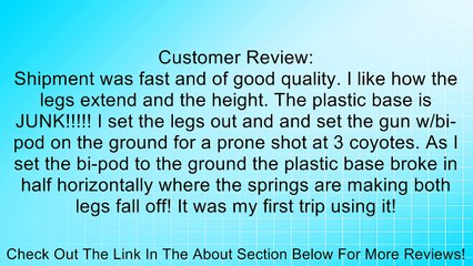 Caldwell Sitting Bipod, 14-30-Inch, Black Review