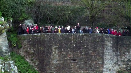 Grandes marées: les habitants émerveillés au Mont-Saint-Michel