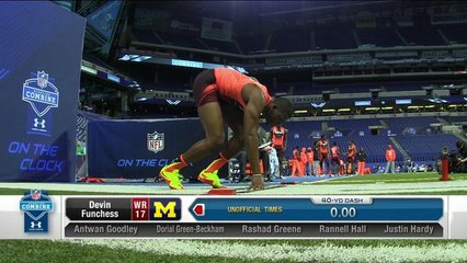 Devin Funchess runs the 40