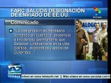 FARC-EP saluda designación de enviado de EE.UU. para proceso de paz