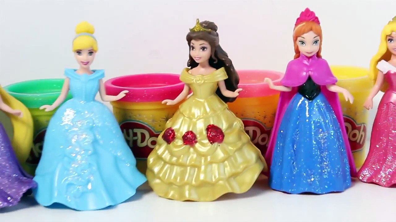 Frozen Disney Princess Carnival Party Play Doh Costumes DIY Carnaval Princesas Disney Toy Videos