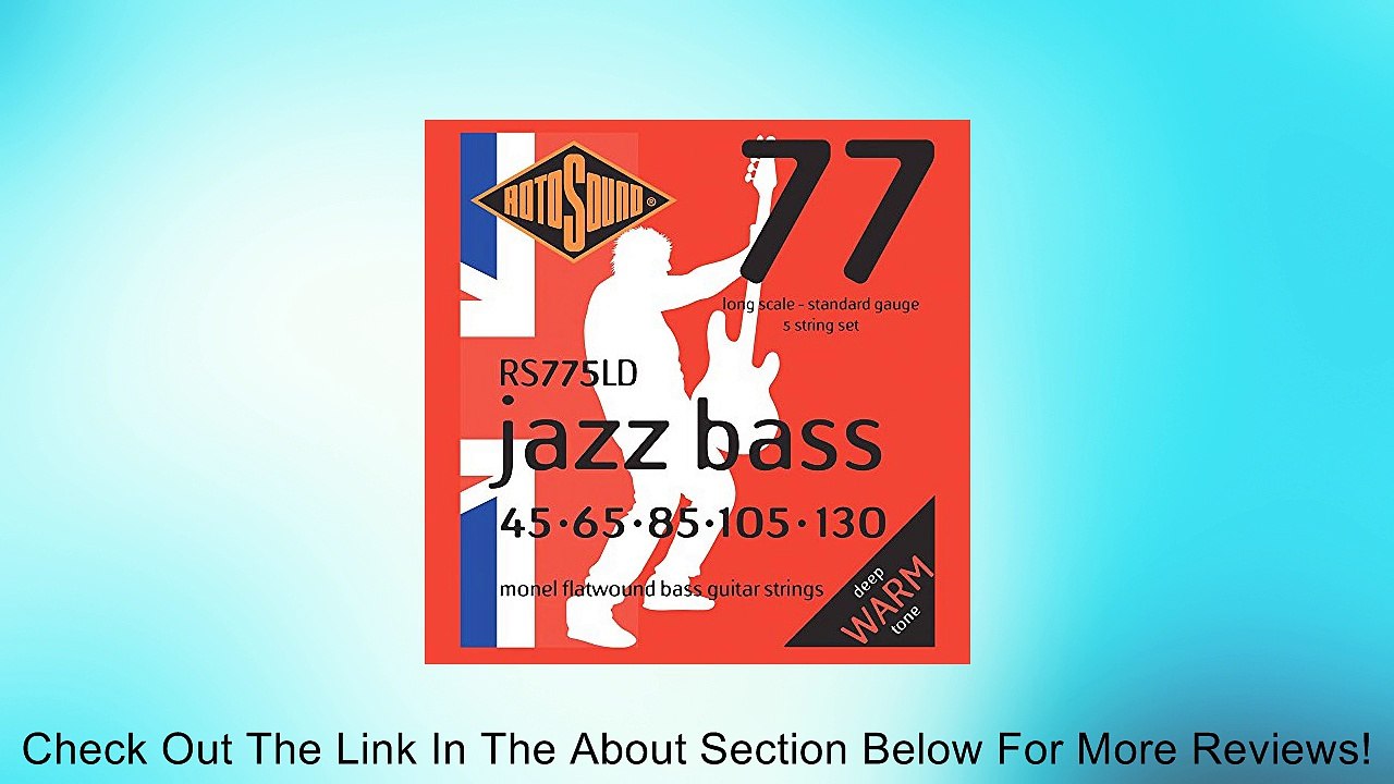 Rotosound Monel Flatwound Bass Guitar Strings - Standard, 5 String Review