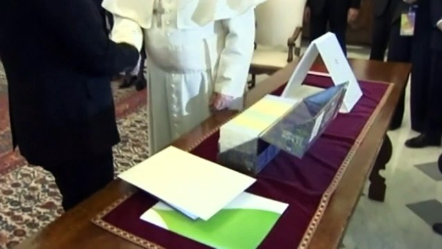 German Chancellor Angela Merkel meets Pope Francis