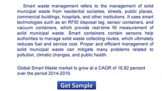 Global Smart Waste Market 2015 Share, Industry Growth, Forecast 2019