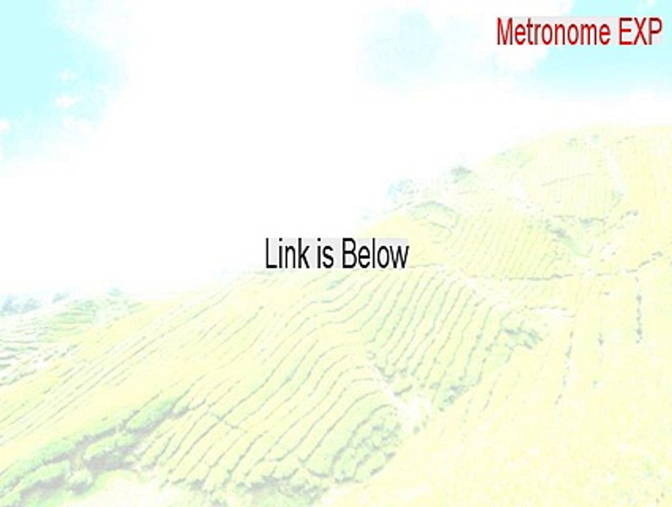 Metronome EXP (64-Bit) Serial - Free Download 2015