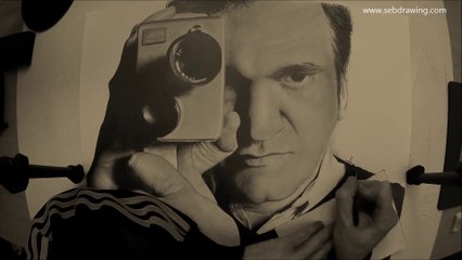 Seb Drawing Timelapse Quentin Tarantino