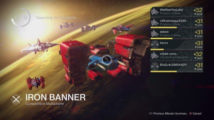 Destiny PS4 [Suros Regime] Competitive Part 698 - Iron Banner (Blind Watch, Mars) [With Commentary]