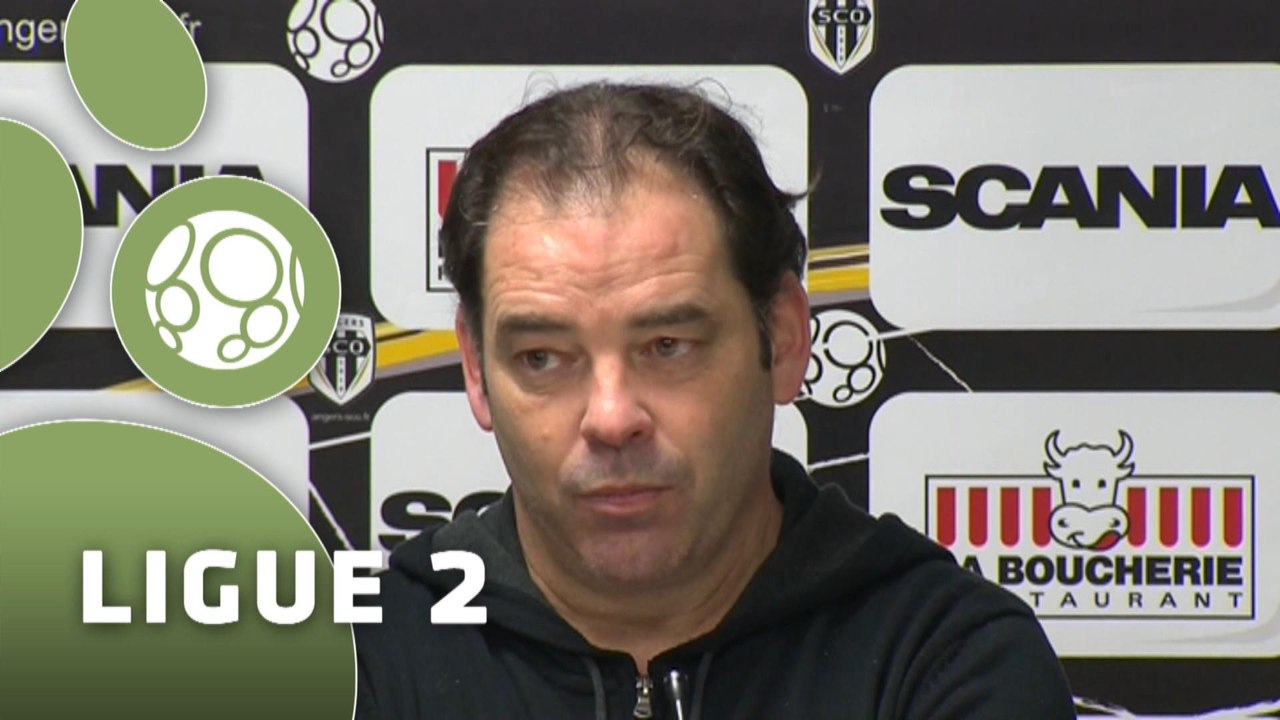 Conférence de presse Angers SCO - Stade Lavallois (2-0) : Stéphane MOULIN (SCO) - Denis ZANKO (LAVAL) - 2014/2015