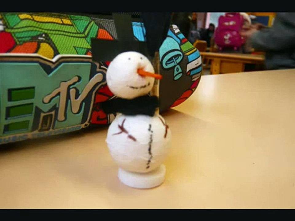 La neige à l'école