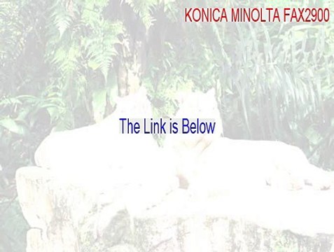 KONICA MINOLTA FAX2900/3900 Free Download - Download Now (2015)