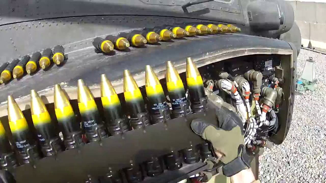 Loading 30mm Rounds to the Apache Attack Helicopter - video Dailymotion
