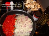 Champiñones con salchichas de pollo-Mushrooms with chicken sausage recetis.com