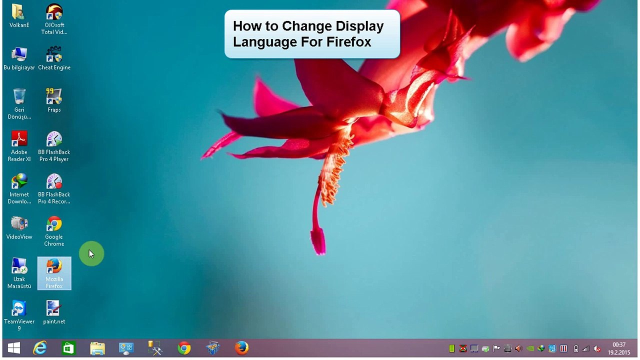 How To Change Display Languge For Firefox