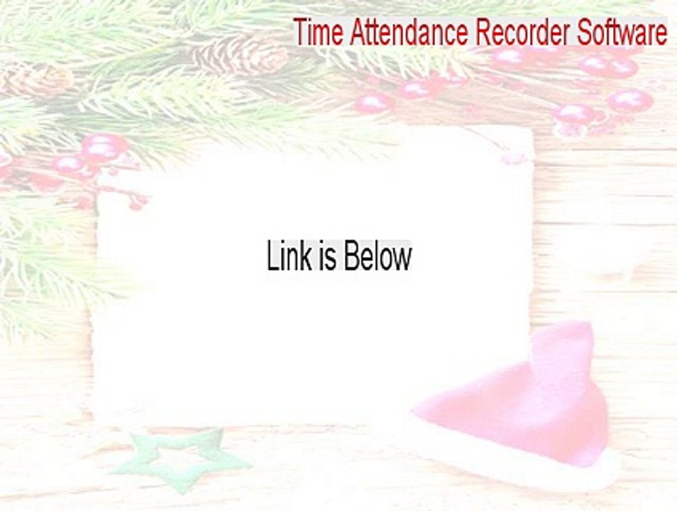 Time Attendance Recorder Software Serial (time attendance recorder software v7.0)