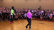 Young girl (special talent ) inspires all- Willdabeast Adams- Wacka Flacka No Hands class-