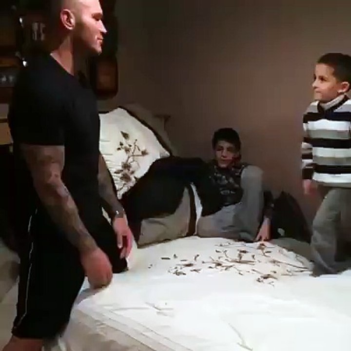 Randy Orton RKO'd by little boy