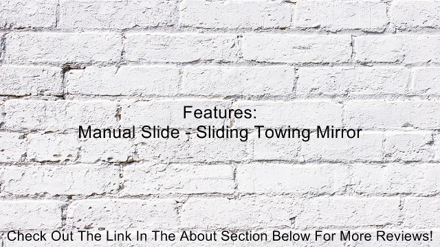 Passenger Side Towing Mirror Manual for Ford F250 F350 F450 F550 New Right Hand RH PN 8C3Z-17682-BC Review