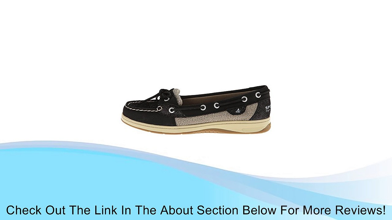 Sperry Top-Sider Women's Angelfish Boat Shoe,Black Leather/Black,7.5 M US Review