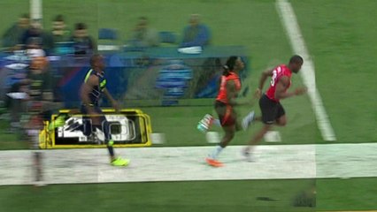Melvin Gordon's 40-yard dash against Murray and Hill simulcam
