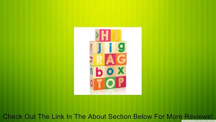 Uncle Goose Uppercase and Lowercase Alphabet Blocks Set Review