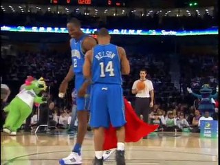 Dwight Howard soars for the Superman Slam!