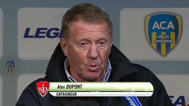 Réaction d’Alex Dupont après AC Arles-Avignon – Stade Brestois 29