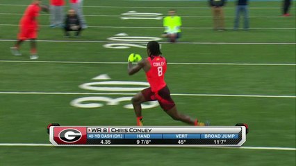 Which wide receiver impressed the most at the combine?